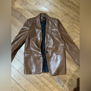 Zara Brown Leather Jacket